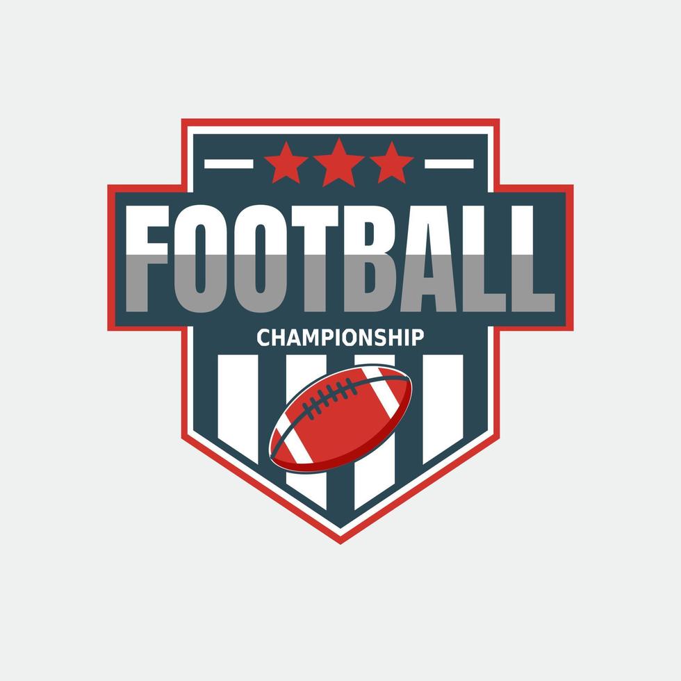 illustration vectorielle de logo de conception de football américain vecteur