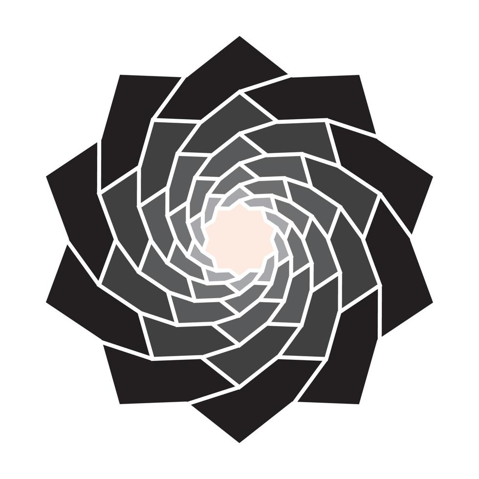 modèle de conception de logo rose noire vecteur