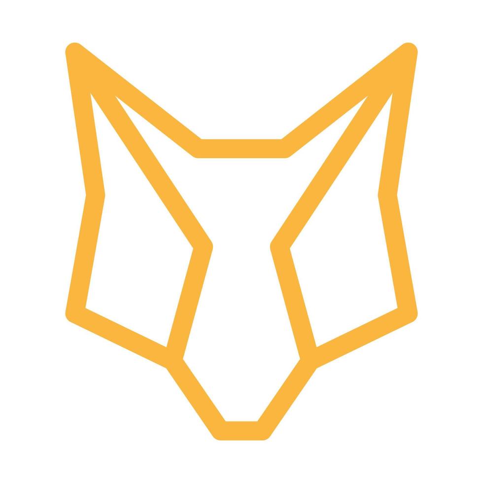fox head line tech moderne logo symbole icône vecteur conception graphique