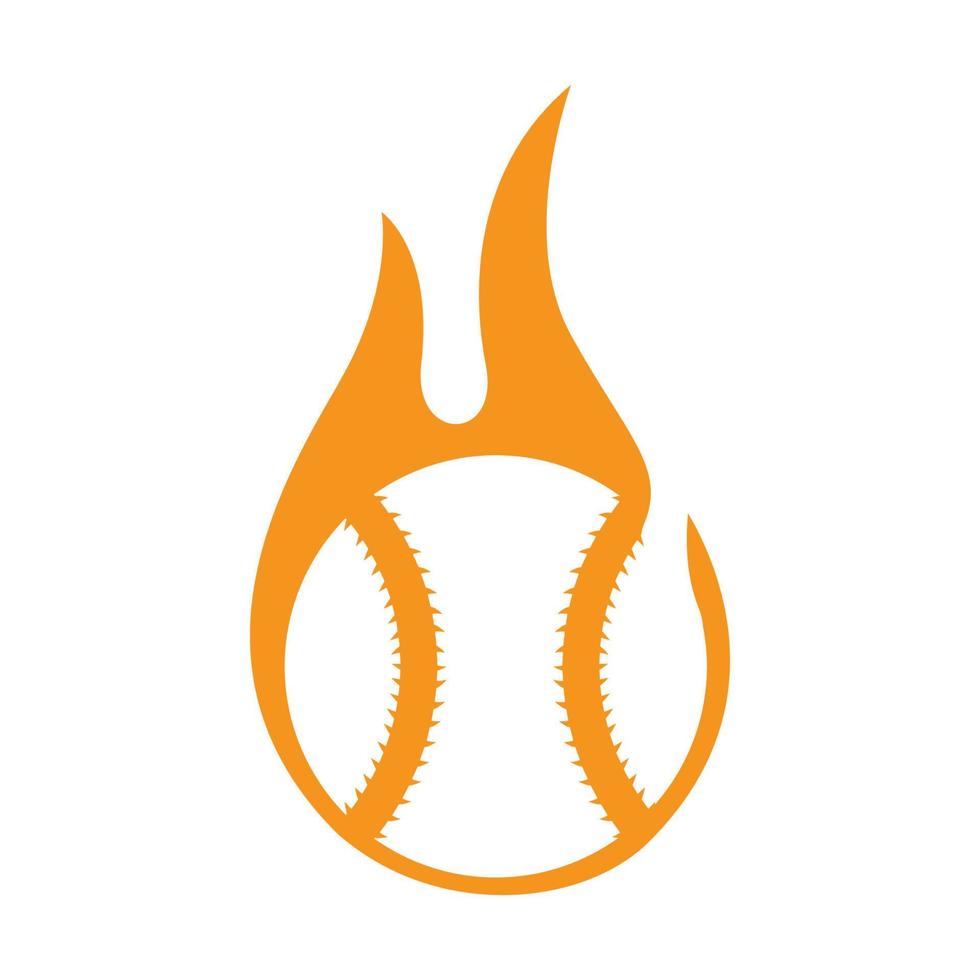 balle de tennis feu flamme logo symbole icône vecteur conception graphique illustration idée créatif tennis