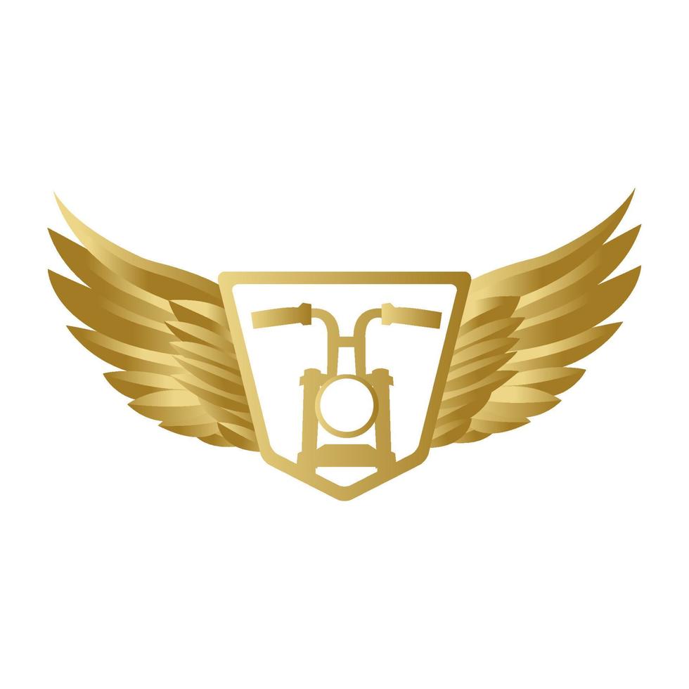 création de logo d'ailes de moto ancienne 5351743 Art vectoriel chez  Vecteezy