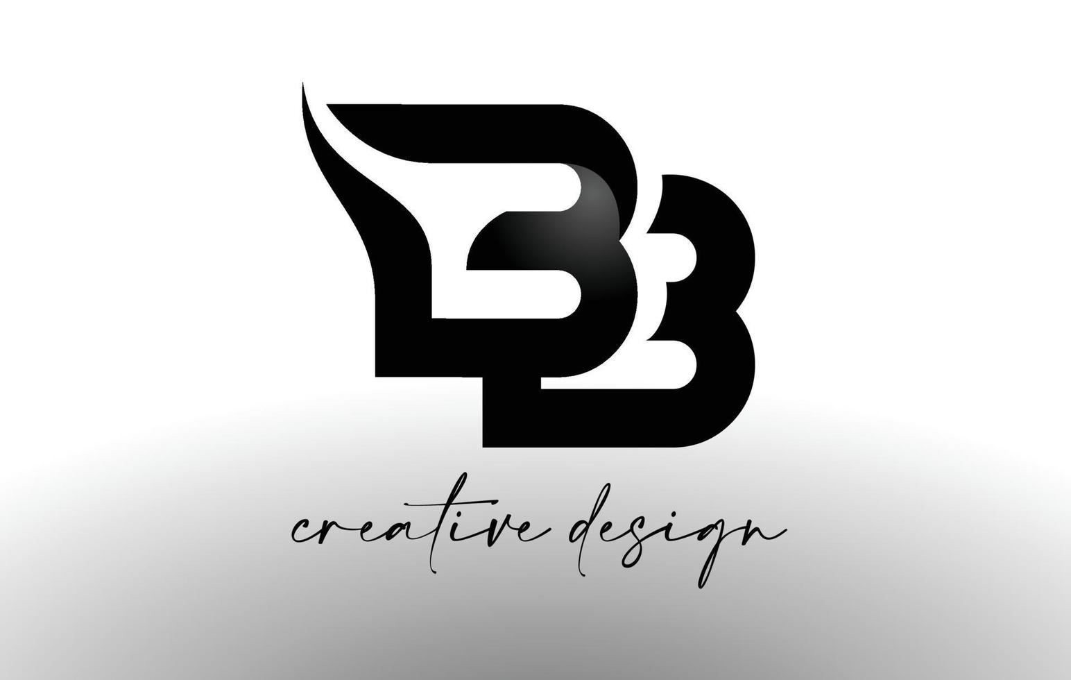 création de logo de lettre bb avec un élégant look minimaliste. vecteur d'icône bb avec un design créatif et un look moderne.