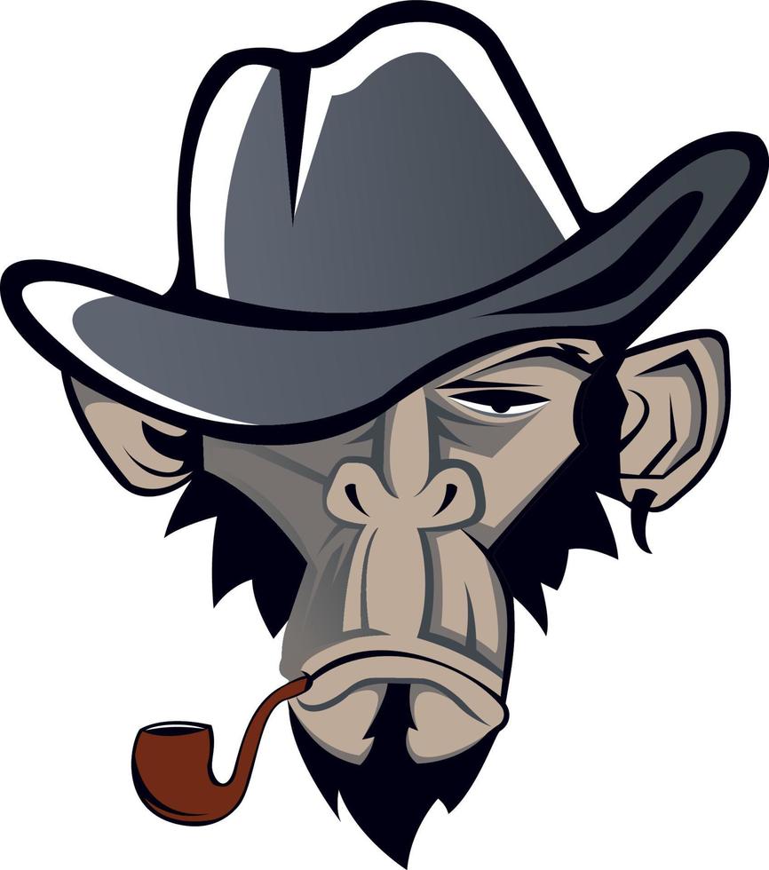 création de logo de singe vecteur