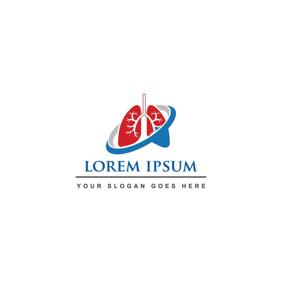 logo pulmonaire , logo de soins pulmonaires vecteur