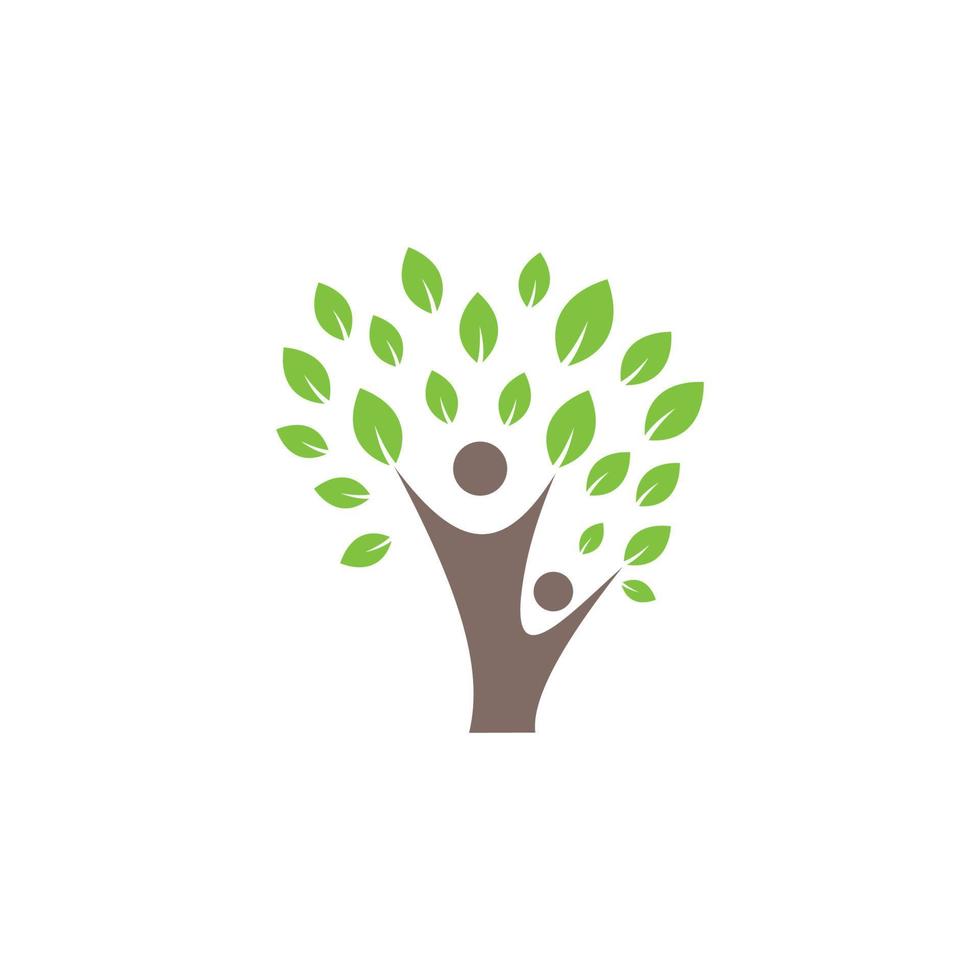 vecteur d'arbre abstrait, logo de la nature