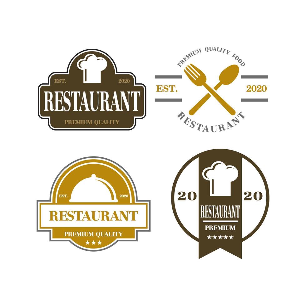 logo restaurant, logo cuisine vecteur