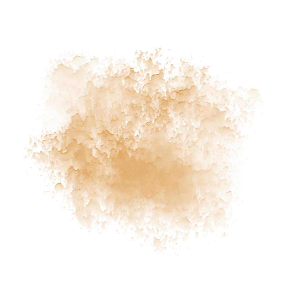 tache aquarelle abstraite beige sur fond blanc vecteur