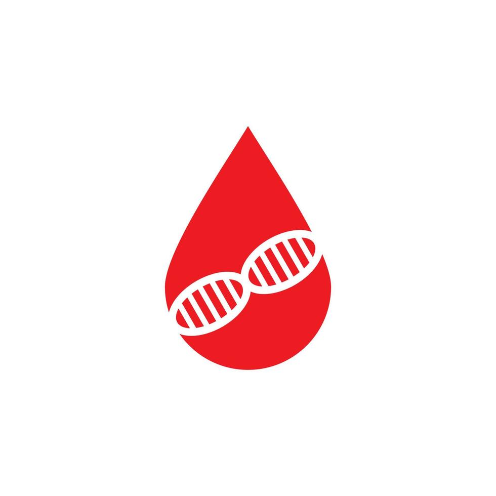 logo ADN sanguin, logo médical vecteur