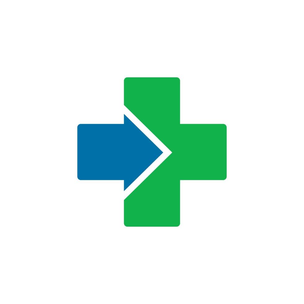 logo croix médicale, vecteur logo pharmacie