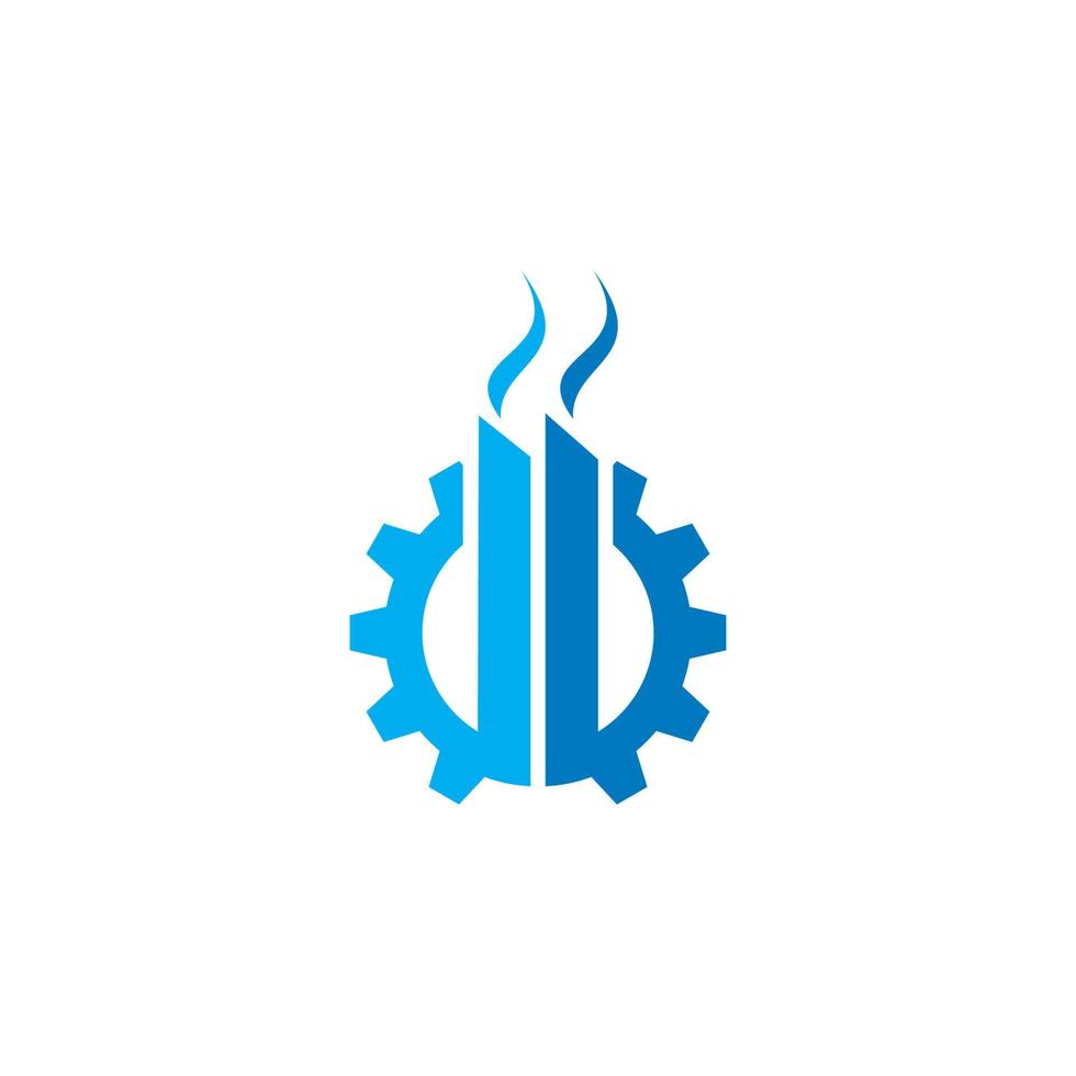 logo industriel, vecteur de logo de fabrication
