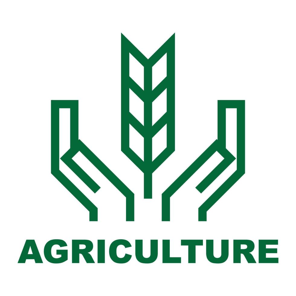 icône du logo de la ferme agricole vecteur