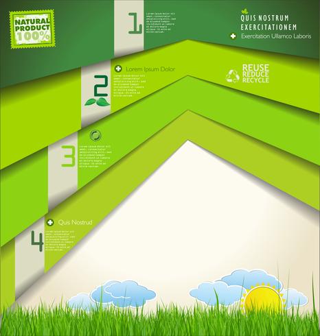 Modèle de conception d&#39;écologie moderne vecteur
