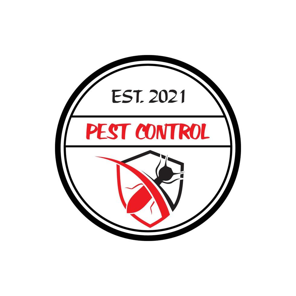 logo de lutte antiparasitaire, logo de pesticide vecteur