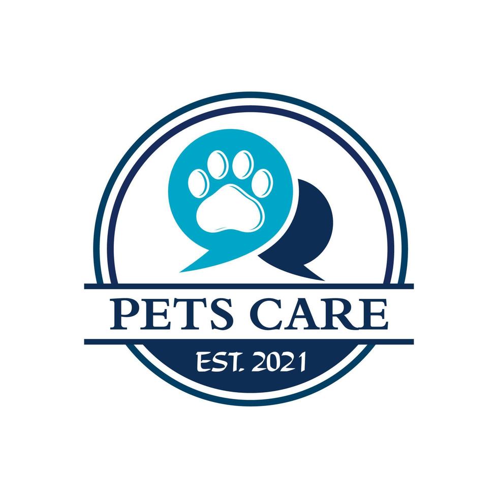 logo de chat pour animaux de compagnie, logo vétérinaire vecteur