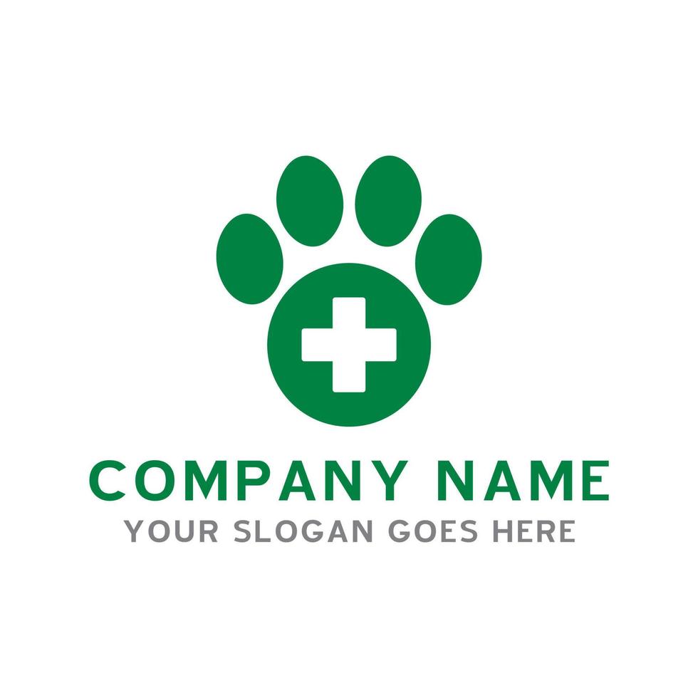 logo de soins pour animaux de compagnie, logo vétérinaire vecteur