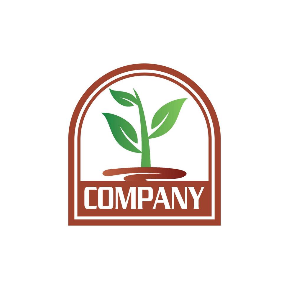 logo de jardin, vecteur de logo d'environnement