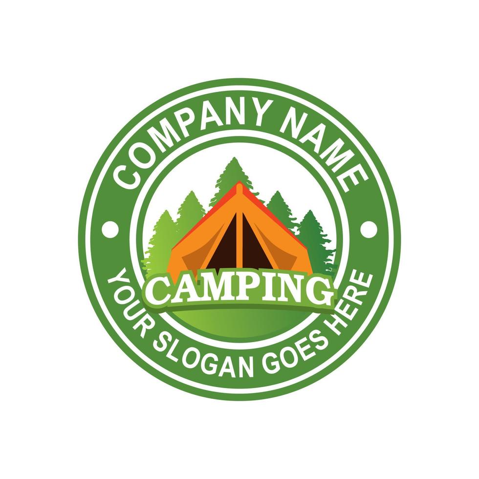 logo de camping, vecteur de logo d'aventure