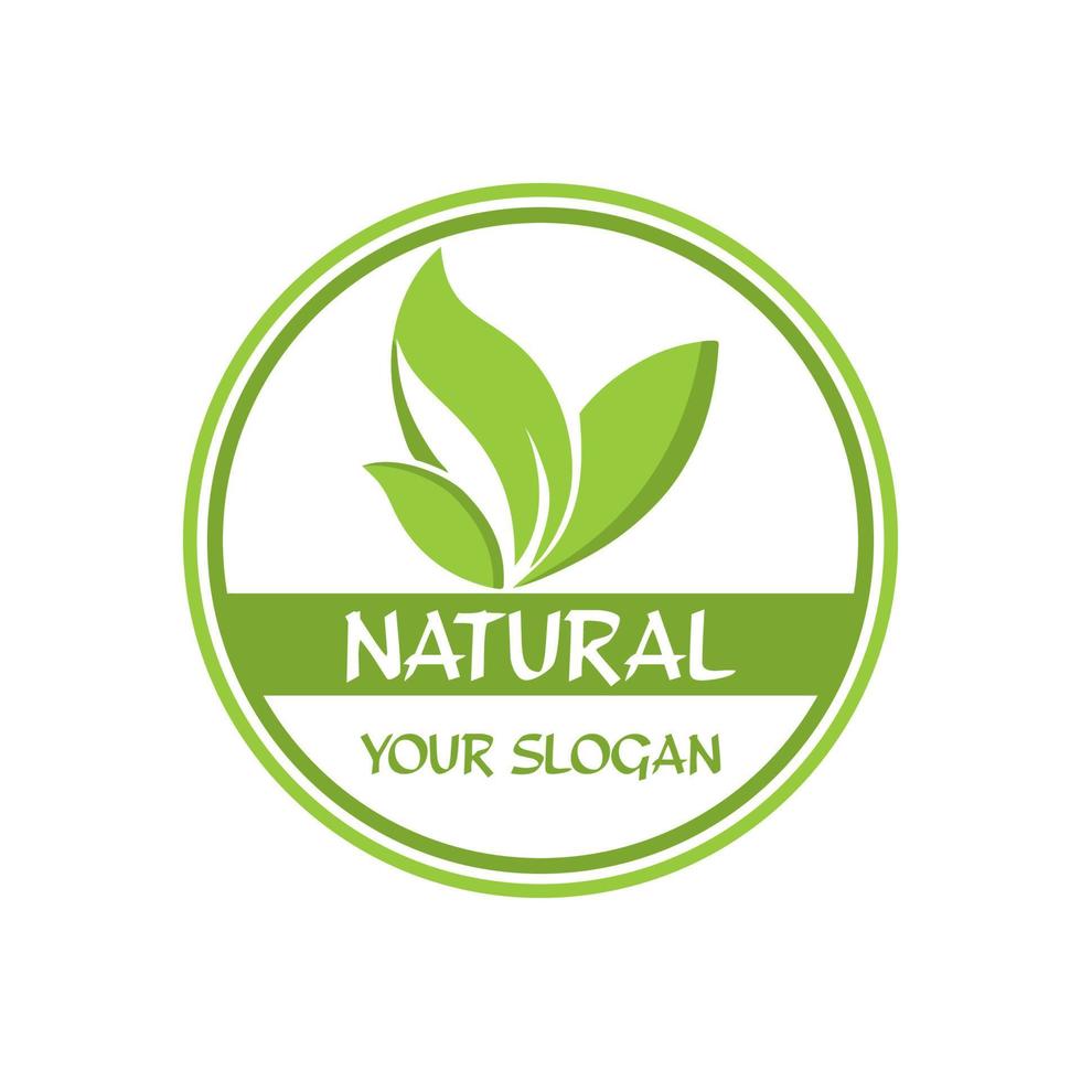 logo feuille, logo nature vecteur