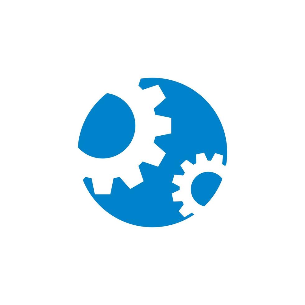 logo de l'industrie de l'ingénierie, logo mécanique vecteur