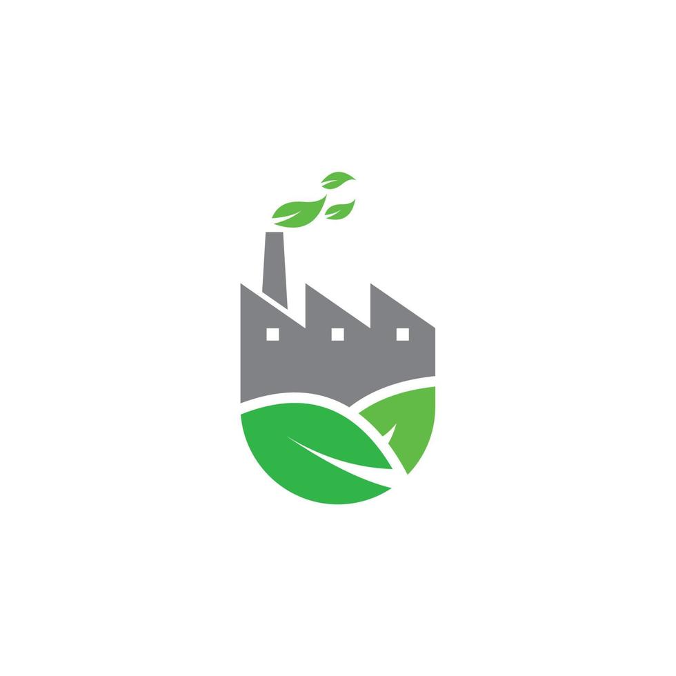 vecteur écologique abstrait, logo de l'industrie