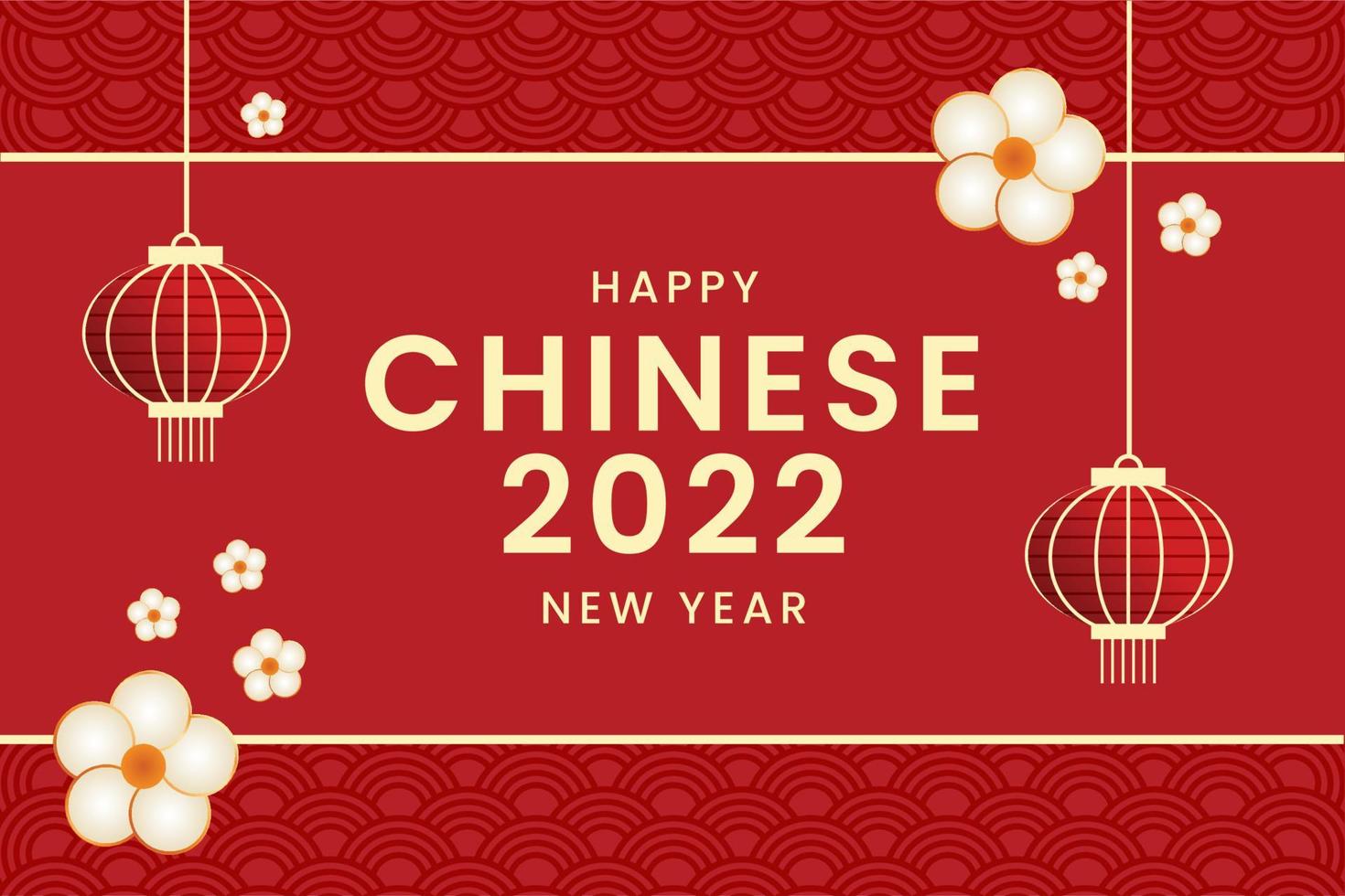 nouvel an chinois réaliste 2022 vecteur