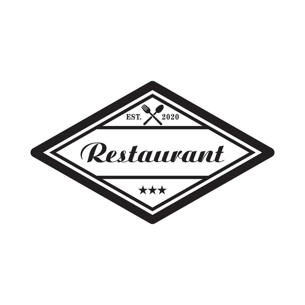 vecteur de restaurant, vecteur de logo de nourriture