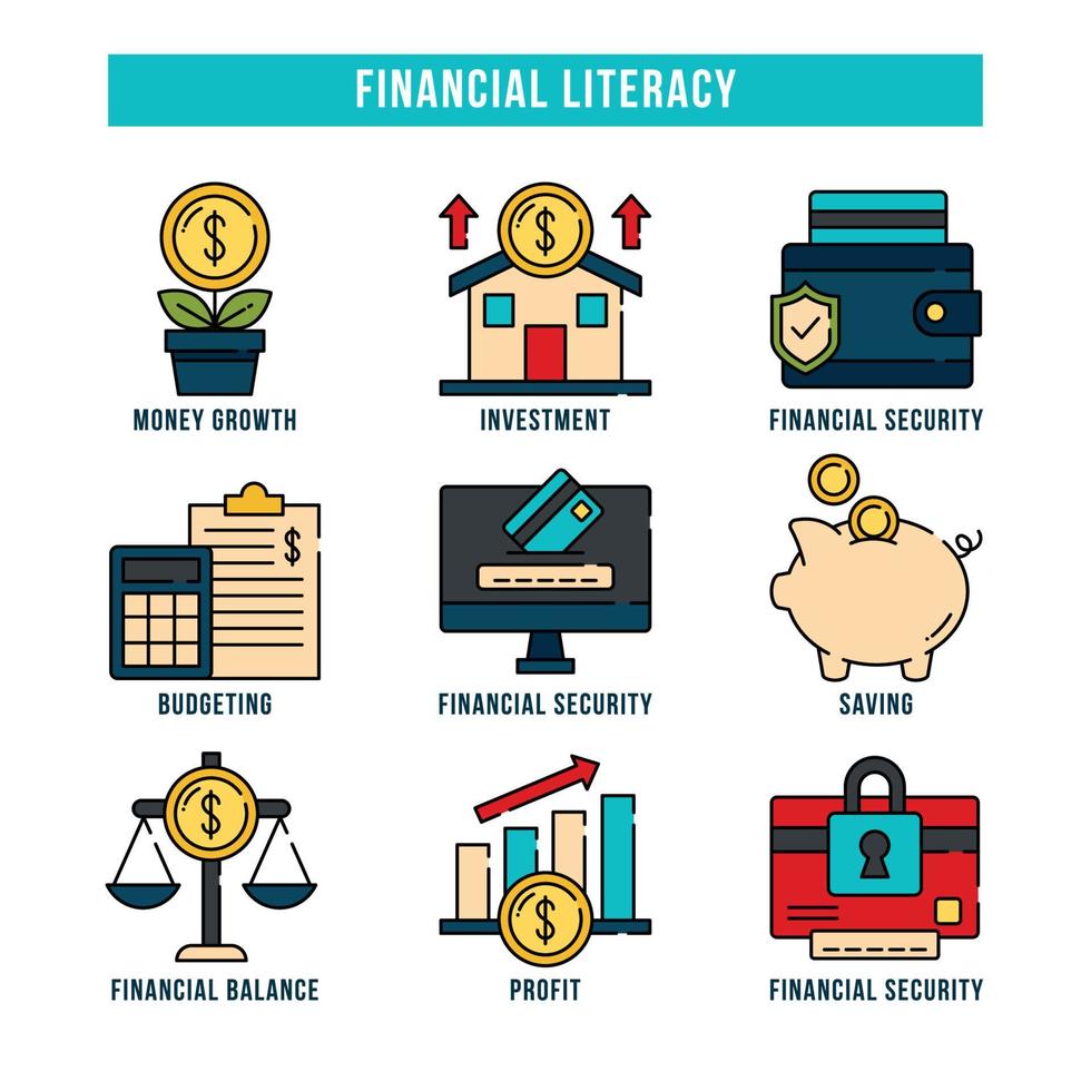 diverses façons d'utiliser efficacement les compétences financières vecteur