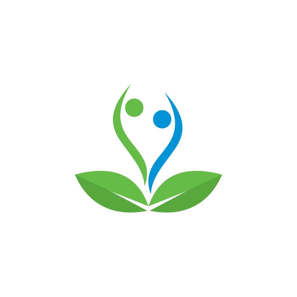 vecteur de bien-être abstrait, logo de santé