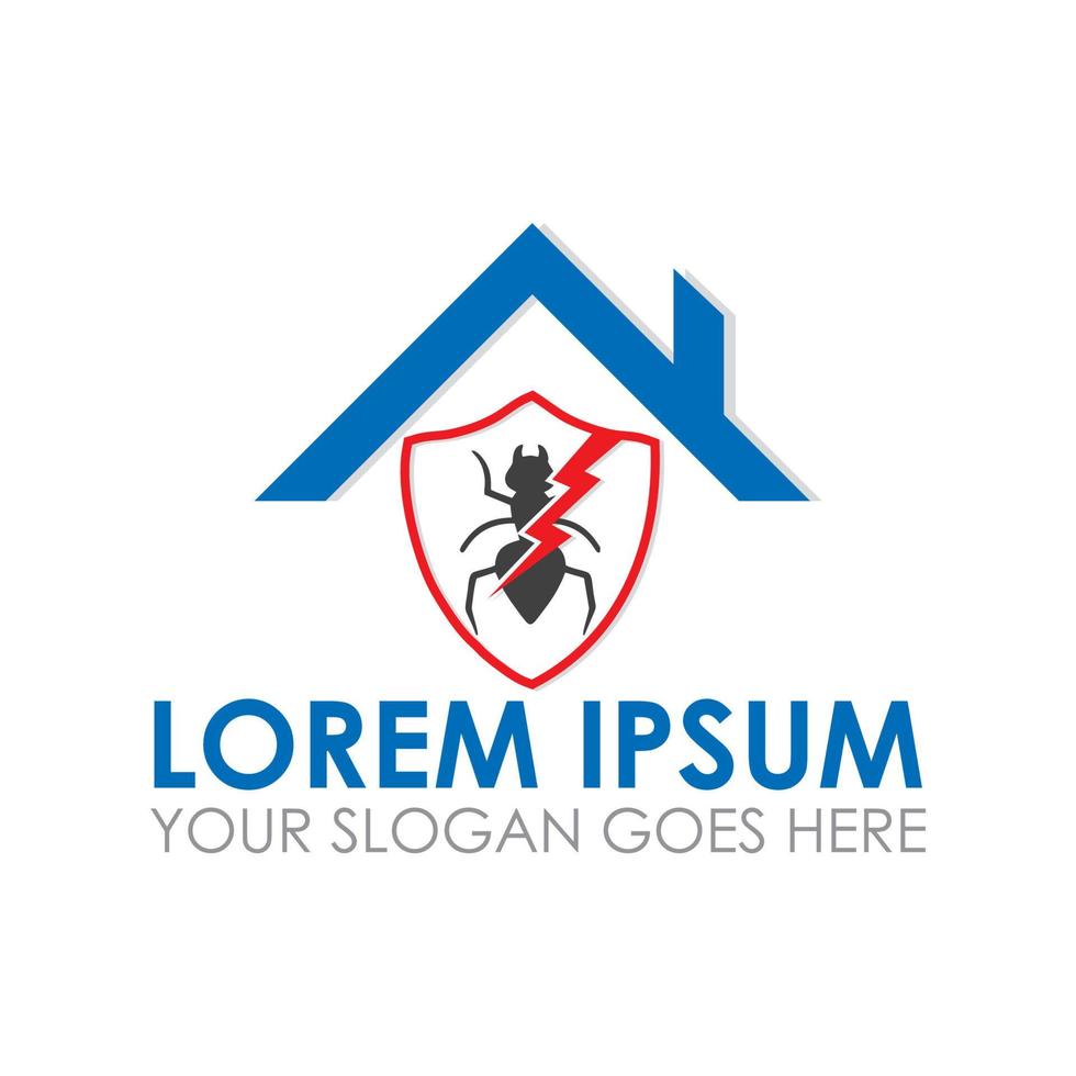 logo vectoriel de poison d'insecte de maison