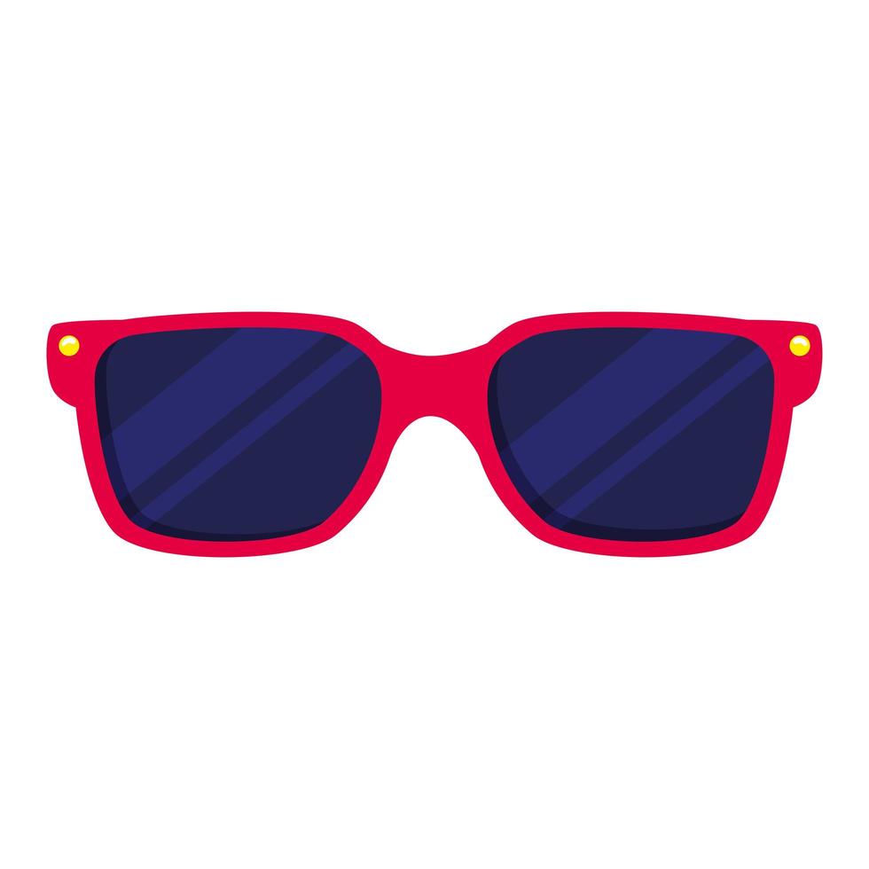 icône d'accessoire de lunettes de soleil sur fond blanc vecteur