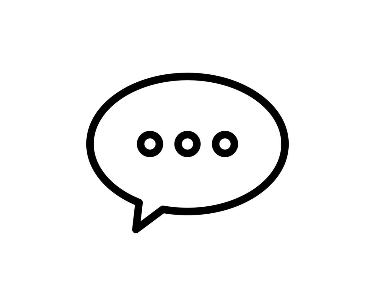 icône de chat. icône de vecteur de bulle vocale. icône de message. communiquer le symbole. dialogue de personnes