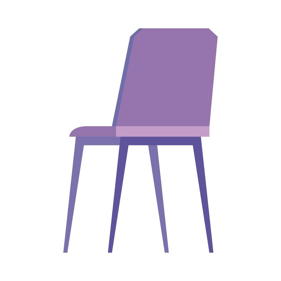 meuble chaise violette vecteur