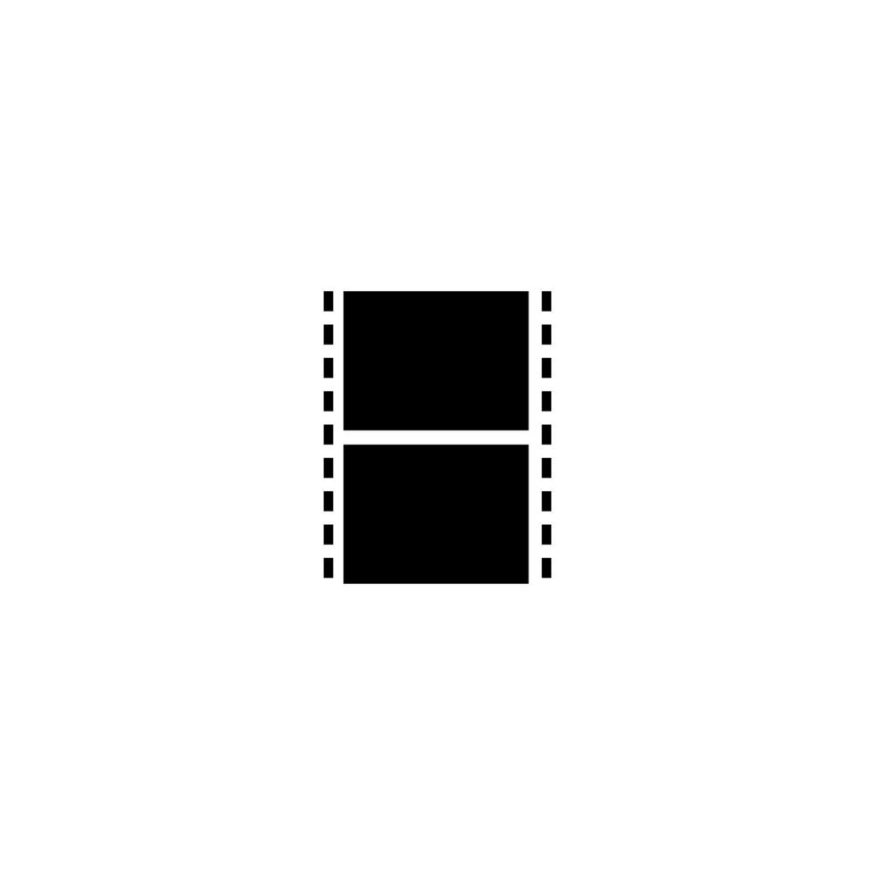 icône de bandes de film sur fond blanc vecteur