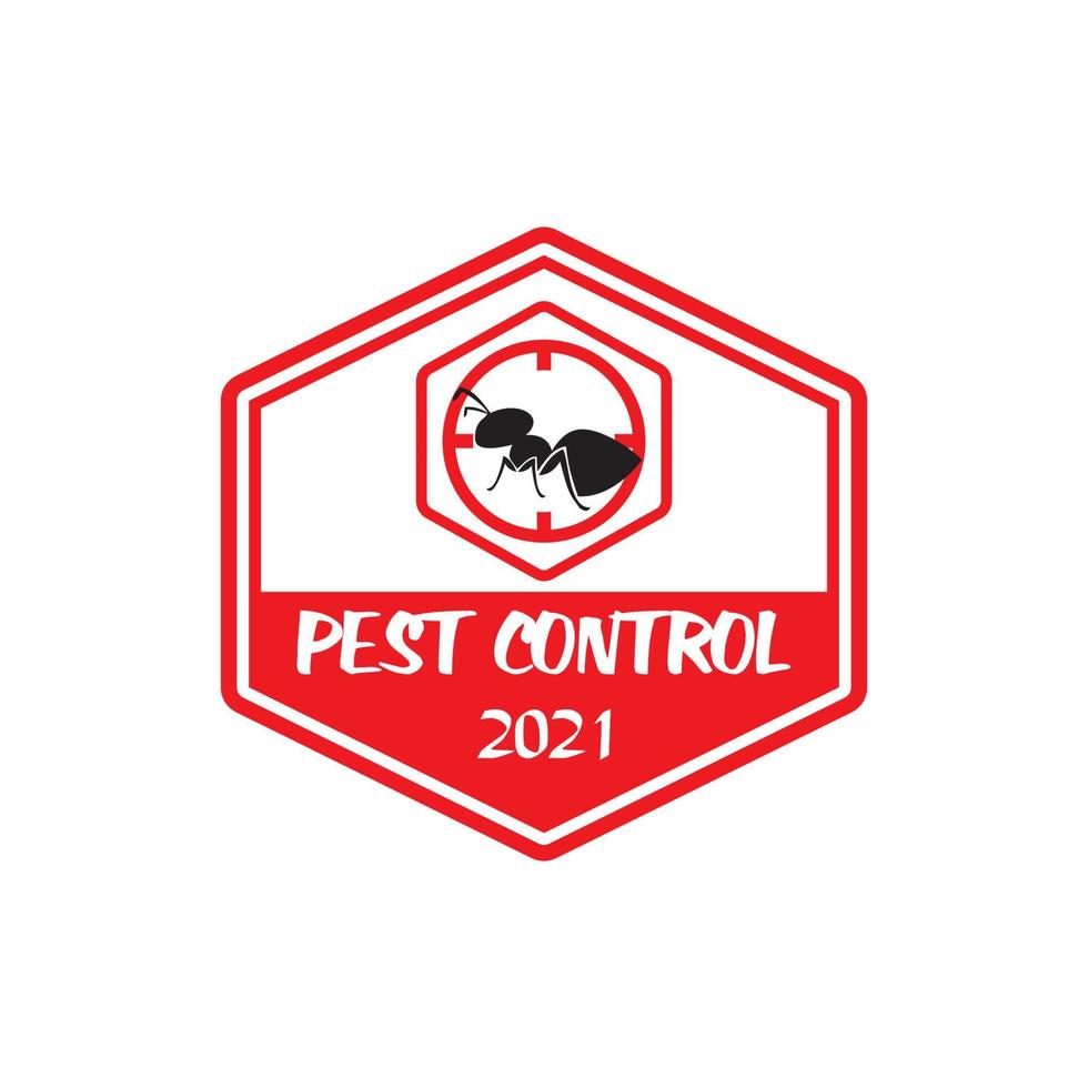 logo de lutte antiparasitaire, logo de pesticide vecteur