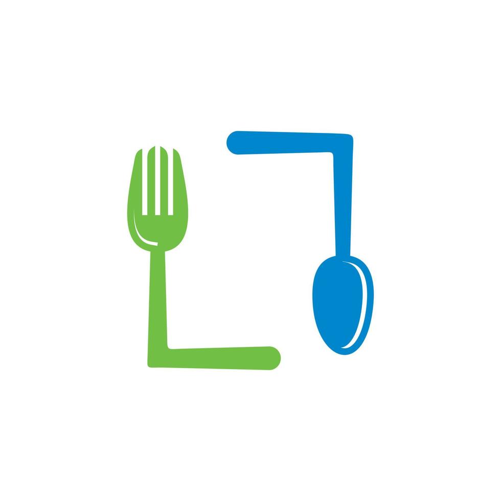 vecteur de vaisselle abstrait, logo alimentaire