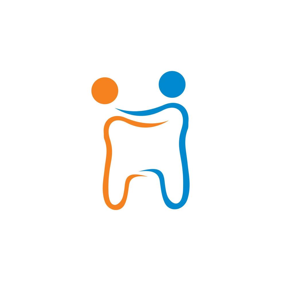 logo de dentiste, logo dentaire de clinique vecteur