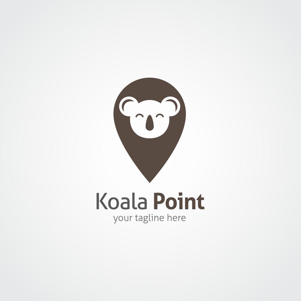 modèle de conception de logo koala. illustration vectorielle vecteur