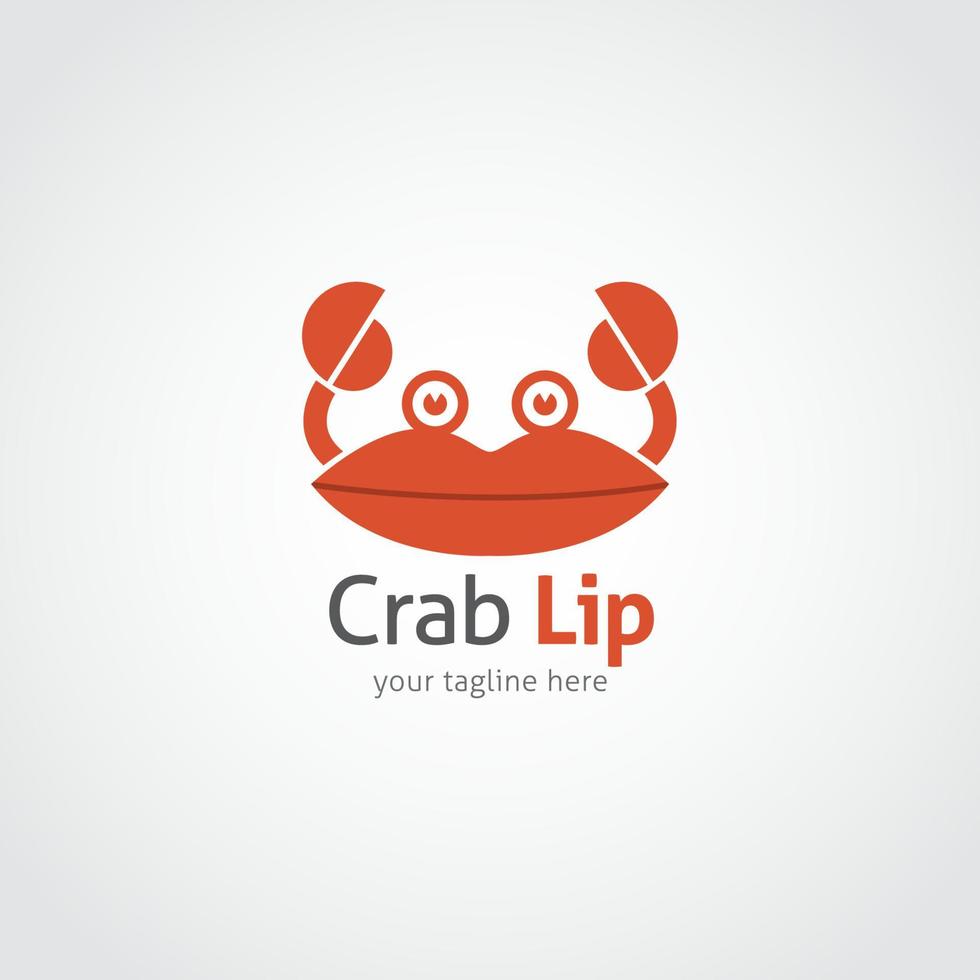 modèle de conception de logo de crabe. illustration vectorielle vecteur