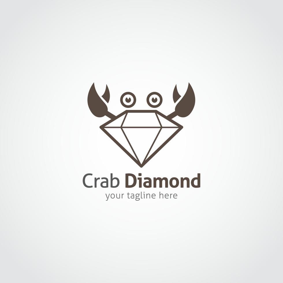 modèle de conception de logo de crabe. illustration vectorielle vecteur