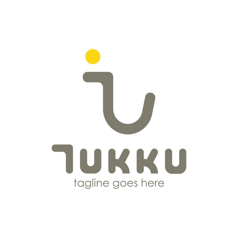 modèle de conception de logo shopping tukku vecteur