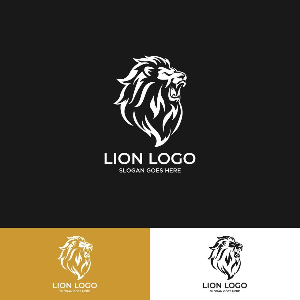 vecteur de logo de lion