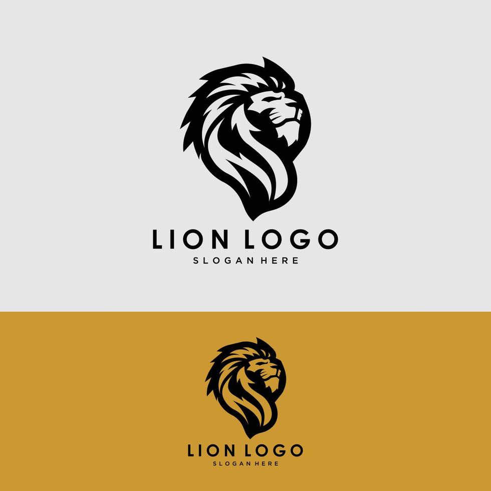 modèle de logo de lion vecteur