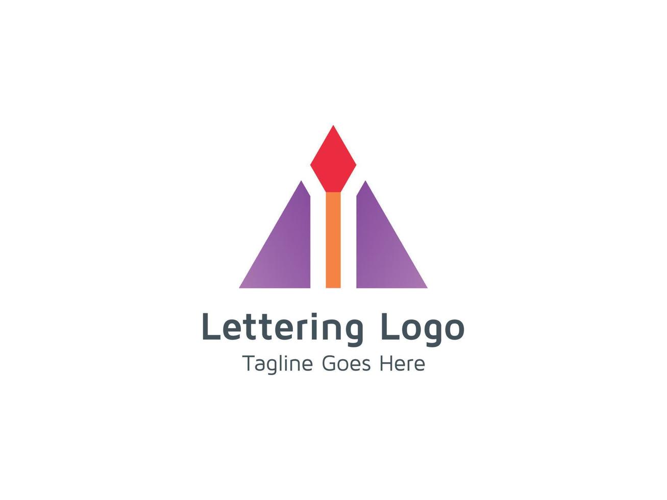 lettre a swash logo design concept template vecteur