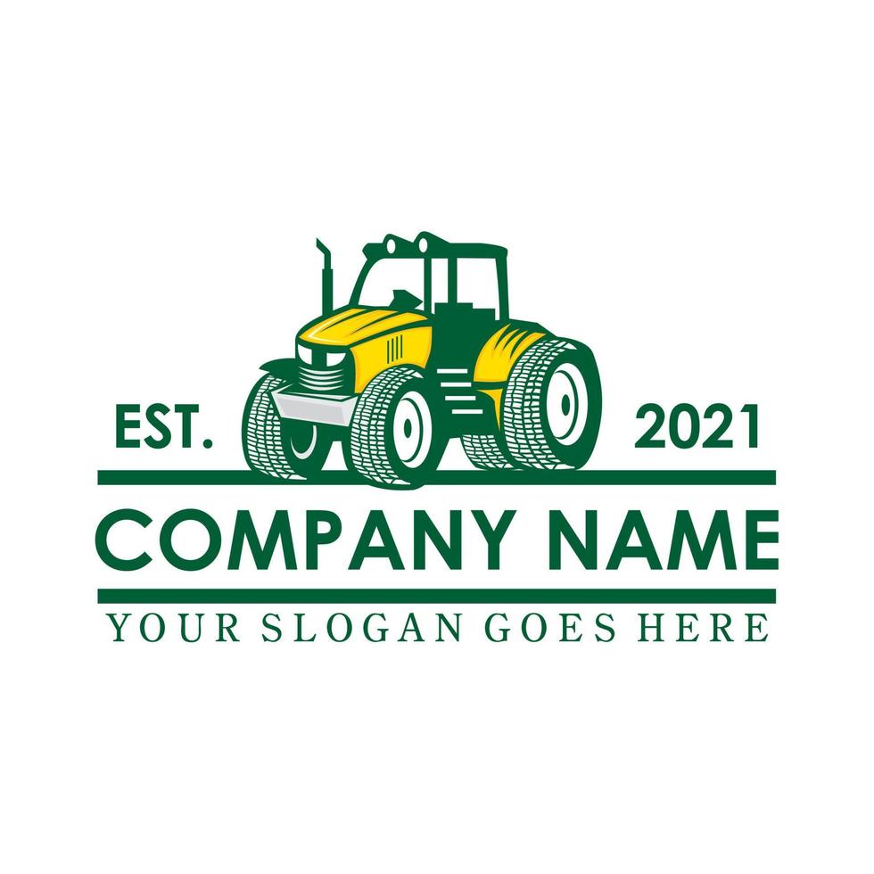 vecteur de tracteur, vecteur de logo agricole