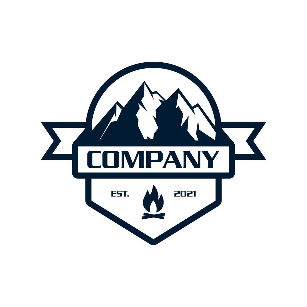 logo de camping, vecteur de logo d'aventure