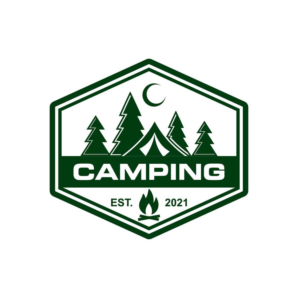 logo de camping, vecteur de logo d'aventure