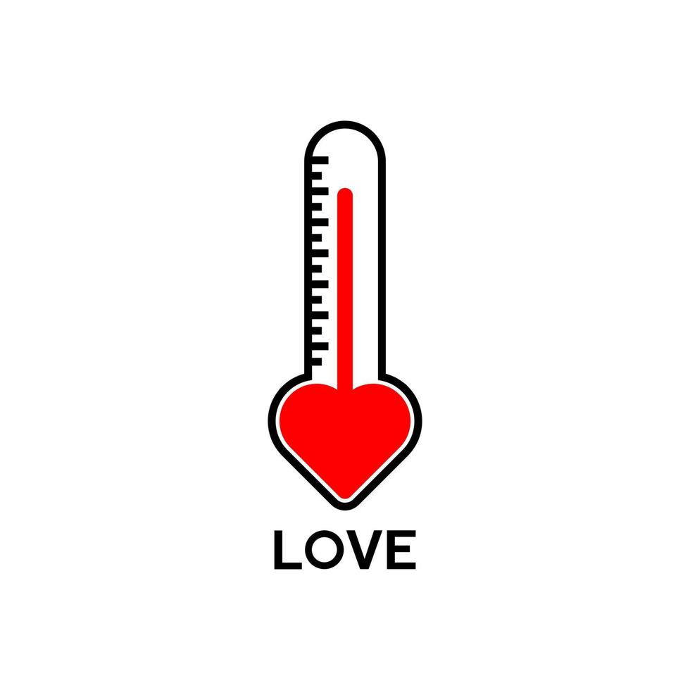 thermomètre d'amour en style papier découpé. progrès de la carte de fond de la Saint-Valentin test complet de la journée de l'amour. illustration vectorielle.eps 10 vecteur
