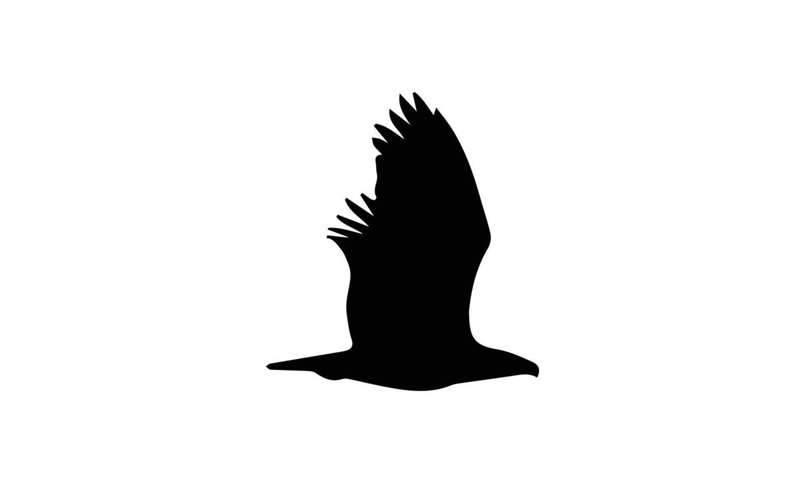 conception d'illustration vectorielle silhouette aigle vecteur