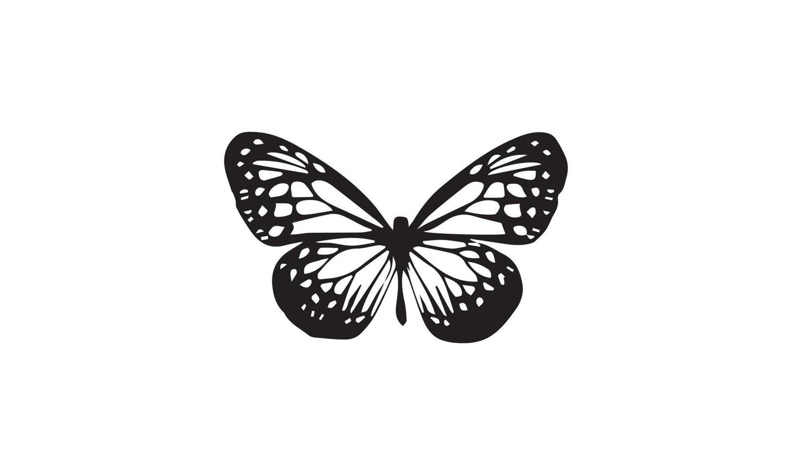 conception d'illustration vectorielle silhouette papillon vecteur