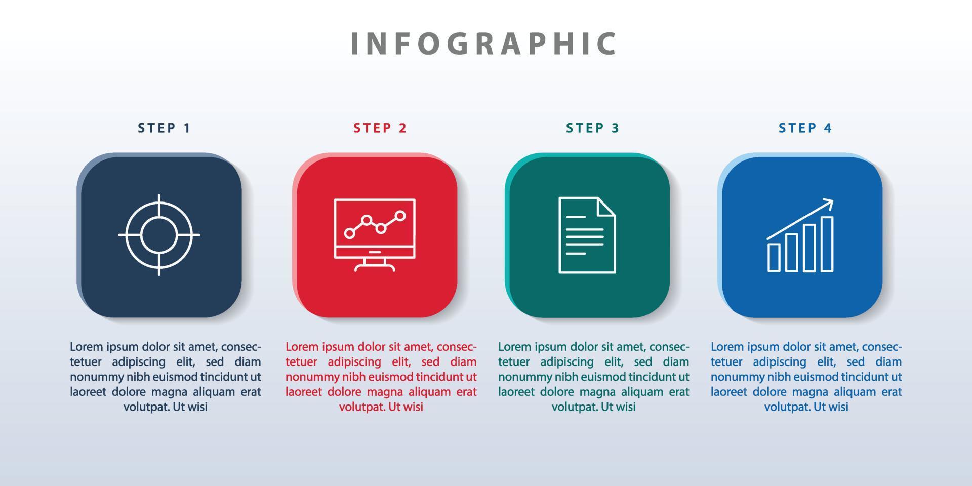 modèle de conception moderne pour l'infographie vecteur